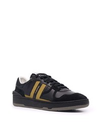 schwarze Wildleder niedrige Sneakers von Lanvin