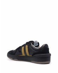 schwarze Wildleder niedrige Sneakers von Lanvin