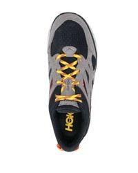 schwarze Wildleder niedrige Sneakers von Hoka One One