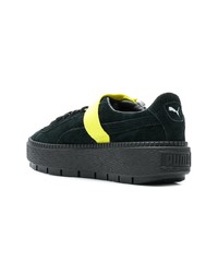 schwarze Wildleder niedrige Sneakers von Puma