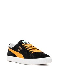 schwarze Wildleder niedrige Sneakers von Puma