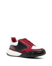 schwarze Wildleder niedrige Sneakers von Alexander McQueen