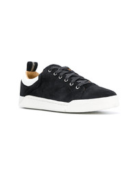 schwarze Wildleder niedrige Sneakers von Diesel