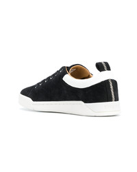 schwarze Wildleder niedrige Sneakers von Diesel