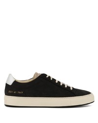 schwarze Wildleder niedrige Sneakers von Common Projects