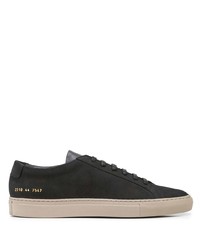 schwarze Wildleder niedrige Sneakers von Common Projects