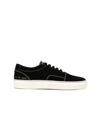 schwarze Wildleder niedrige Sneakers von Common Projects