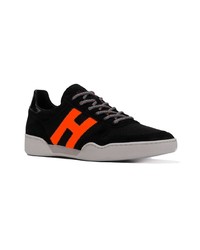 schwarze Wildleder niedrige Sneakers von Hogan