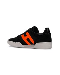 schwarze Wildleder niedrige Sneakers von Hogan