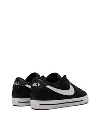 schwarze Wildleder niedrige Sneakers von Nike