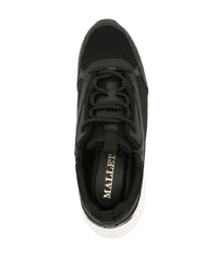 schwarze Wildleder niedrige Sneakers von Mallet