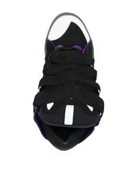 schwarze Wildleder niedrige Sneakers von Lanvin