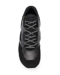 schwarze Wildleder niedrige Sneakers von Les Hommes