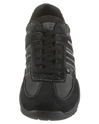 schwarze Wildleder niedrige Sneakers von Dockers by Gerli