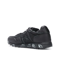 schwarze Wildleder niedrige Sneakers von Premiata