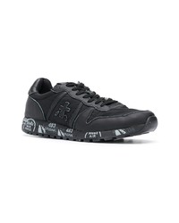 schwarze Wildleder niedrige Sneakers von Premiata