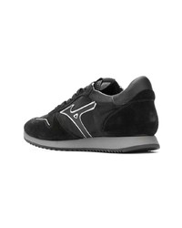 schwarze Wildleder niedrige Sneakers von Mizuno