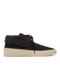 schwarze Wildleder niedrige Sneakers von Fear Of God