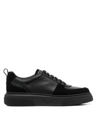 schwarze Wildleder niedrige Sneakers von Ferragamo