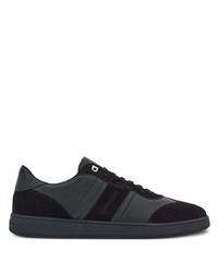 schwarze Wildleder niedrige Sneakers von Ferragamo