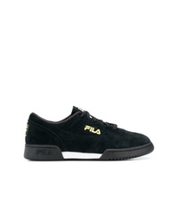 schwarze Wildleder niedrige Sneakers von Fila