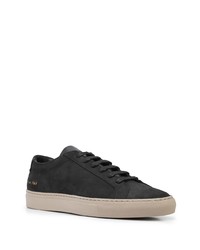 schwarze Wildleder niedrige Sneakers von Common Projects