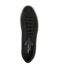 schwarze Wildleder niedrige Sneakers von Common Projects