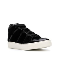 schwarze Wildleder niedrige Sneakers von Ermenegildo Zegna Couture