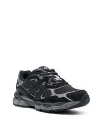 schwarze Wildleder niedrige Sneakers von Asics