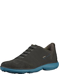 schwarze Wildleder niedrige Sneakers von Geox