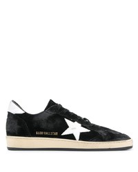 schwarze Wildleder niedrige Sneakers von Golden Goose