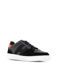 schwarze Wildleder niedrige Sneakers von Hogan