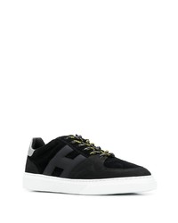 schwarze Wildleder niedrige Sneakers von Hogan