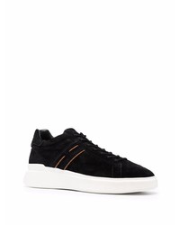 schwarze Wildleder niedrige Sneakers von Hogan