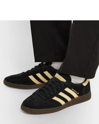 schwarze Wildleder niedrige Sneakers von adidas Originals