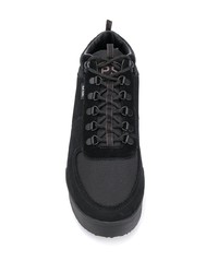 schwarze Wildleder niedrige Sneakers von PS Paul Smith