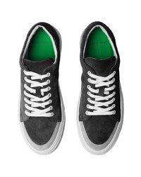 schwarze Wildleder niedrige Sneakers von John Elliott