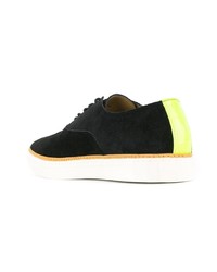 schwarze Wildleder niedrige Sneakers von Junya Watanabe MAN