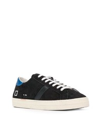 schwarze Wildleder niedrige Sneakers von D.A.T.E