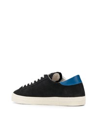 schwarze Wildleder niedrige Sneakers von D.A.T.E