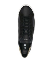 schwarze Wildleder niedrige Sneakers von D.A.T.E