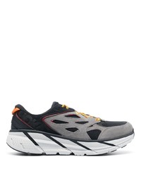 schwarze Wildleder niedrige Sneakers von Hoka One One