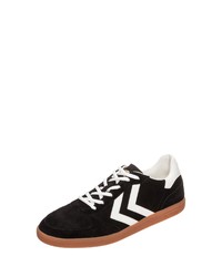 schwarze Wildleder niedrige Sneakers von Hummel