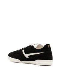 schwarze Wildleder niedrige Sneakers von Tom Ford