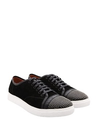 schwarze Wildleder niedrige Sneakers von JANIKO