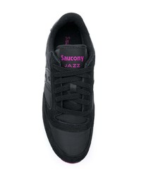 schwarze Wildleder niedrige Sneakers von Saucony