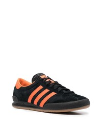 schwarze Wildleder niedrige Sneakers von adidas