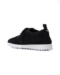 schwarze Wildleder niedrige Sneakers von Jimmy Choo