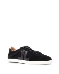 schwarze Wildleder niedrige Sneakers von Lanvin