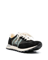 schwarze Wildleder niedrige Sneakers von Premiata